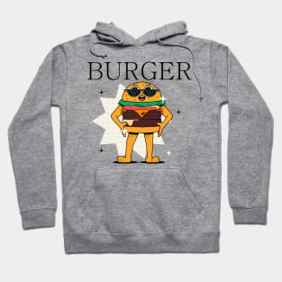 Hand Drawn Burger Fun Hoodie